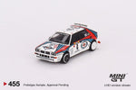 MINI GT 1/64 Lancia Delta HF 1992 Rally MonteCarlo Martini Racing Set of 4