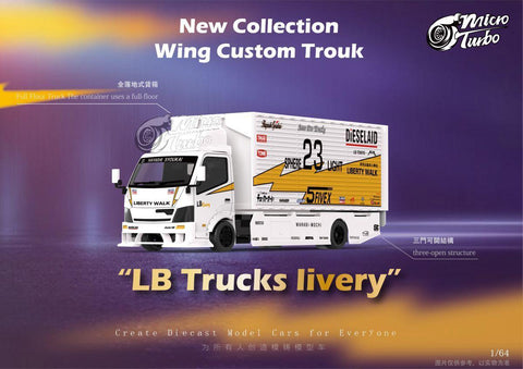 PEAKO x Micro Turbo 1:64 Wing Custom Truck LB Trucks Livery