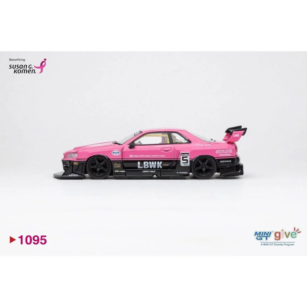 2025 MINI GT #1095 MINI GT GIVE NISSAN LB-ER34 SUPER SILHOUETTE