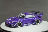PGM 1/64 Porsche RWB 911 993 Purple Metallic Luxury Version Fully Open