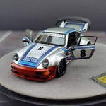 PGM 1/64 RWB Porsche 911 964 Martini Fully Open Rauh-Welt Luxury Box