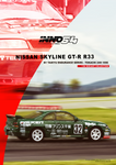 INNO64 Nissan Skyline GT-R R33 #32 PRINCE CHIBA FALKEN Green