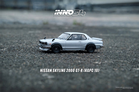 INNO64 NISSAN SKYLINE 2000 GT-R (KPGC10) Silver