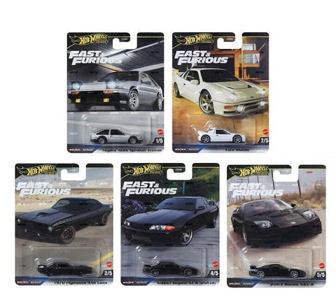 2024 HOT WHEELS FAST & FURIOUS PREMIUM SET OF 5 MIX E