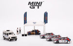MINI GT 1/64 Lancia Delta HF 1992 Rally MonteCarlo Martini Racing Set of 4