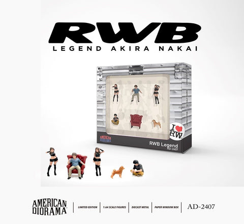 AMERICAN DIORAMA 1:64 Figure Set: RWB Legend AD-2407