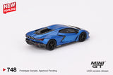 2024 MINI GT #748 Lamborghini Revuelto Blu Eleos