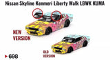 2024 MINI GT #698 Nissan Skyline Kenmeri Liberty Walk LBWK KUMA (ERROR VER.)