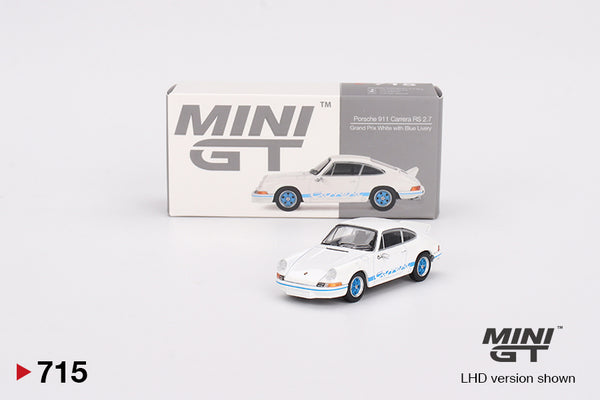 2024 MINI GT #715 Porsche 911 Carrera RS 2.7 Grand Prix White with