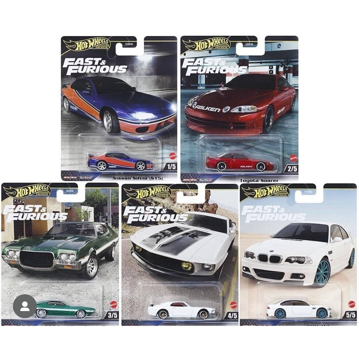 2024 HOT WHEELS FAST & FURIOUS PREMIUM SET OF 5 MIX F – J Toys Hobby 2024 HOT WHEELS FAST & FURIOUS PREMIUM SET OF 5 MIX F – J Toys Hobby