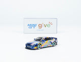MINI GT #633 GIVE 2023 NISSAN SILVIA S15 ROCKET BUNNY CHROME BLUE CHINA LIMITED