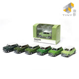 Tiny Mini Cooper Pantone Series GREEN Set of 6 LAST
