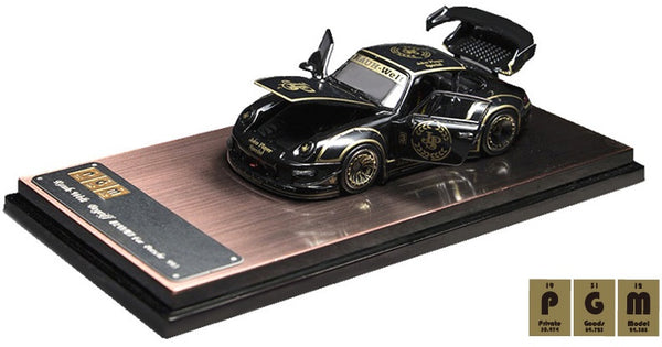 1/64 PGM Porsche RWB 993 JPS (Black-Gold) (Premium Ver