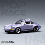 POPRACE 1:64 Porsche Singer 964 Sport Vehicle W/Surfboard Purple