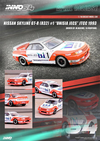 INNO64 NISSAN SKYLINE GTR R32 #1 UNISIA JECS JTCC