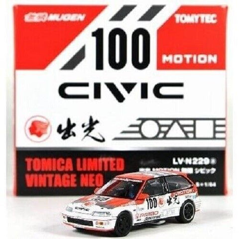 TOMYTEC 1:64 Tomica Limited Vintage Neo Honda Civic EF9 Idemitsu MOTION