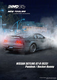 INNO64 NISSAN SKYLINE GT-R R33 PANDEM ROCKET BUNNY CEMENT GREY MATTE