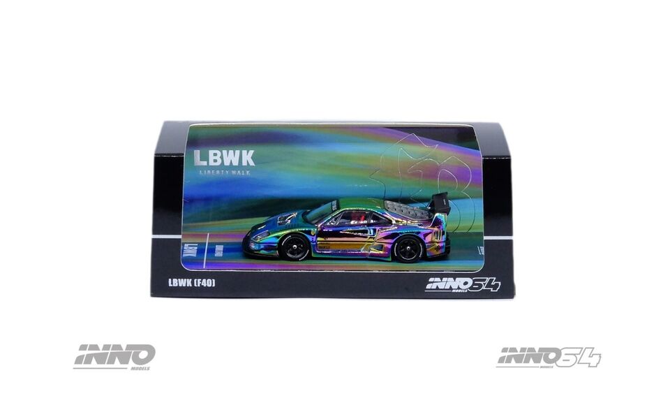 INNO64 Expo China 2024 LBWK F40 Silver Chrome + RX7 (FD3S) LB-Super Si ...