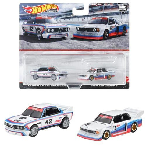 2023 Hot Wheels Premium 2 Pack 73 BMW 3.0 CSL RACE CAR / BMW 320 GROUP 5