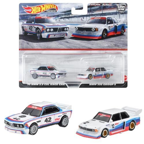 2023 Hot Wheels Premium 2 Pack 73 BMW 3.0 CSL RACE CAR / BMW 320