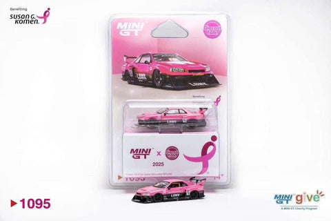 2025 MINI GT #1095 MINI GT GIVE NISSAN LB-ER34 SUPER SILHOUETTE SKYLINE