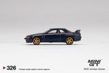 Mini GT #326 Nissan Skyline GT-R R32 Nismo S-Tune Dark Blue RHD