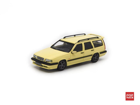 POPRACE 1/64 Volvo 850 T5-R Estate Cream Yellow