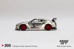 MINI GT#205 Sinopec LB WORKS Nissan GT-R R35 Satin Silver Rear Wing ver 1 HK Exclusive
