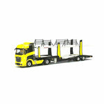 MINI GT #137 1:64 Mercedes Benz ACTROS Yellow with Car Carrier
