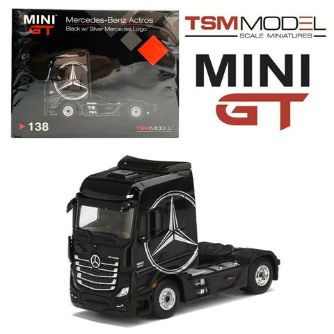 MINI GT 1:64 #138 Mercedes-Benz Actros Cab Only Black RHD