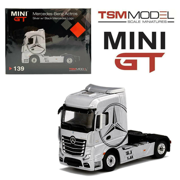 ミニカー MINI GT Mercedes-Benz Actros 1/64 Mini GT 1:64 Mercedes-Benz Actros w/ Car Carrier trailer #214 | eBay