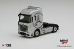 MINI GT 1:64 #139 Mercedes-Benz Actros Cab Only (Silver) RHD