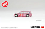Kaido House x MINI GT Datsun KAIDO 510 Wagon Hanami V1 Pink RHD