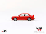 Mini GT #43 BMW M3 (E30) Henna Red LHD