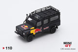 MINI GT #110 Land Rover Defender 110 Red Bull LUKA