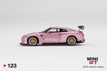 MINI GT #123 Pandem Nissan GT-R GT Wing Passion Pink LHD