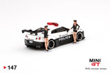 MINI GT #147 Liberty Walk Nissan GT-R R35 Type 1,Rear Wing Version 1 JDM Police