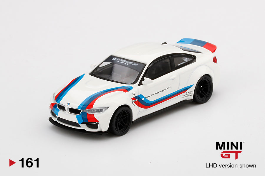 MINI GT #161 LB☆WORKS BMW M4 White W/ M Stripe – J Toys Hobby