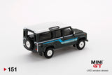 MINI GT #151 Land Rover Defender 110 1985 County Station Wagon Grey