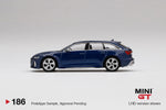 MINI GT #186 Audi RS 6 Avant Navarra Blue Metallic LHD