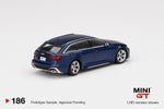 MINI GT #186 Audi RS 6 Avant Navarra Blue Metallic LHD