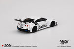 MINI GT #209 LB-Silhouette WORKS GT NISSAN 35GT-RR Ver.2 White LBWK