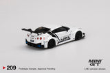 MINI GT #209 LB-Silhouette WORKS GT NISSAN 35GT-RR Ver.2 White LBWK