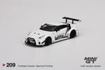 MINI GT #209 LB-Silhouette WORKS GT NISSAN 35GT-RR Ver.2 White LBWK