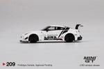 MINI GT #209 LB-Silhouette WORKS GT NISSAN 35GT-RR Ver.2 White LBWK