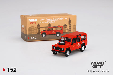 MINI GT #152 Land Rover Defender 110 UK Royal Mail Post Bus