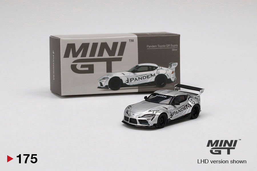 MINI GT #175 Pandem Toyota GR Supra V1.0 Silver – J Toys Hobby
