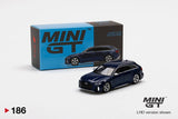 MINI GT #186 Audi RS 6 Avant Navarra Blue Metallic LHD