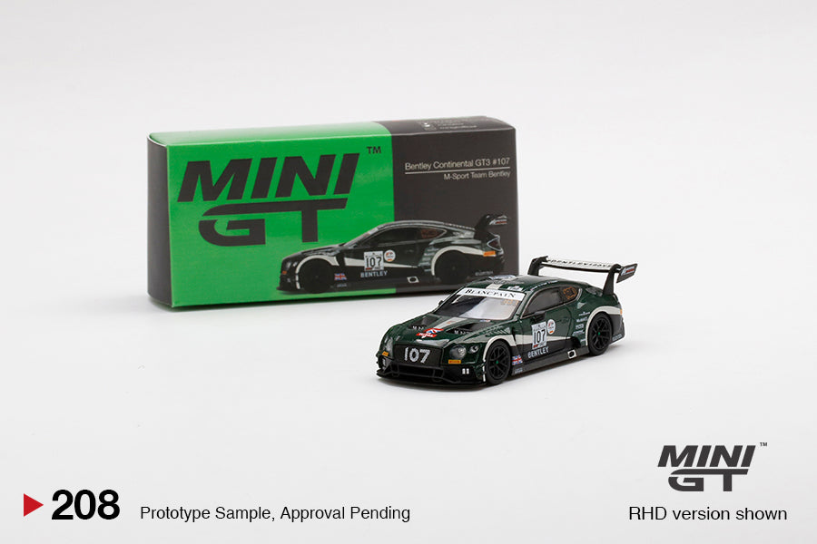 ミニカー MINI GT Bentley Continental GT3 #107 208 MINI GT #208 Bentley Continental GT3 #107 M-Sport Team