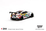 MINI GT 244 LB★WORKS Nissan  GT-R R35 Type 2 Rear Wing ver 3 LBWK Kuma Graffiti